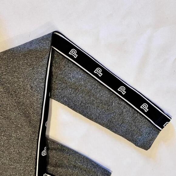 PINK Gray Yoga Leggings with Side Stripe - Picture 3 of 6